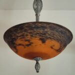 Art Deco hanging lamp Noverdy France
