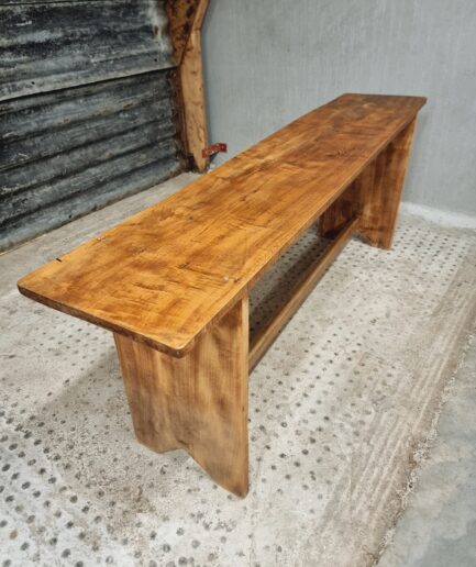 Old wooden side table bench rural TV stand 40 x 200 cm