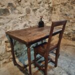 Antique French Table 19th Century Oak & Pine Rustic Charm (1)