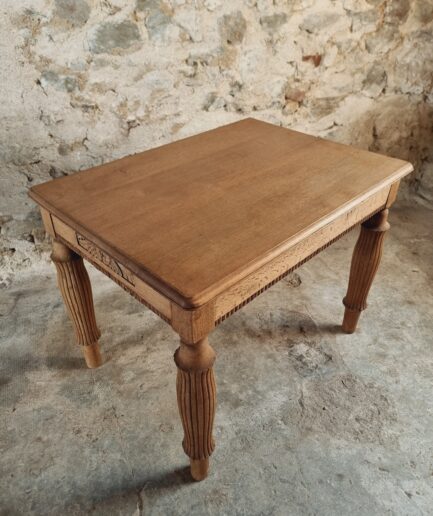 Antique French Louis XVI Style Oak Table – 1920s (1)