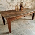 Antique French Coffee Table – Chestnut Wood – Early 19th Century – 82×168×60 cm (1)