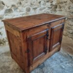 Antique Louis XVI Buffet Cabinet – 18th Century Pine Kitchen Island – Moustache Hinges – 124 x 70 x 95 cm (1)