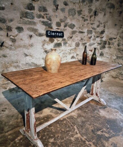 Antique French Bistro Work Table, ca. 1920 (1)