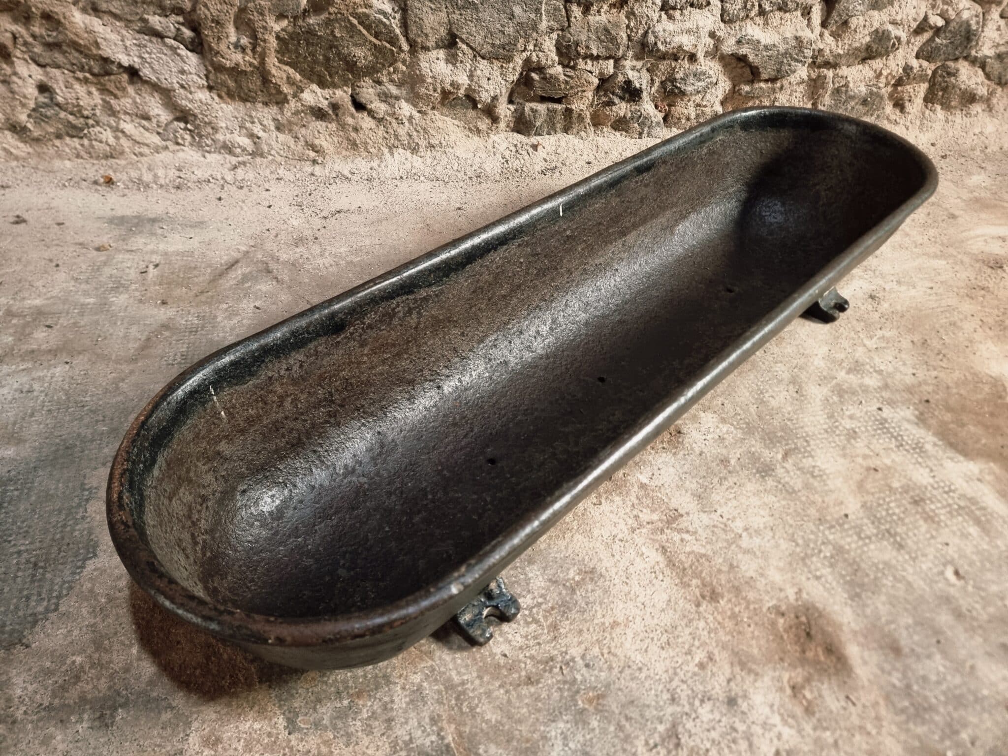 Antique French Cast Iron Trough, 1880–1920, Industrial Feeder, Vintage Planter (1) Antique French Cast Iron Trough, 1880–1920, Industrial Feeder, Vintage Planter (1)
