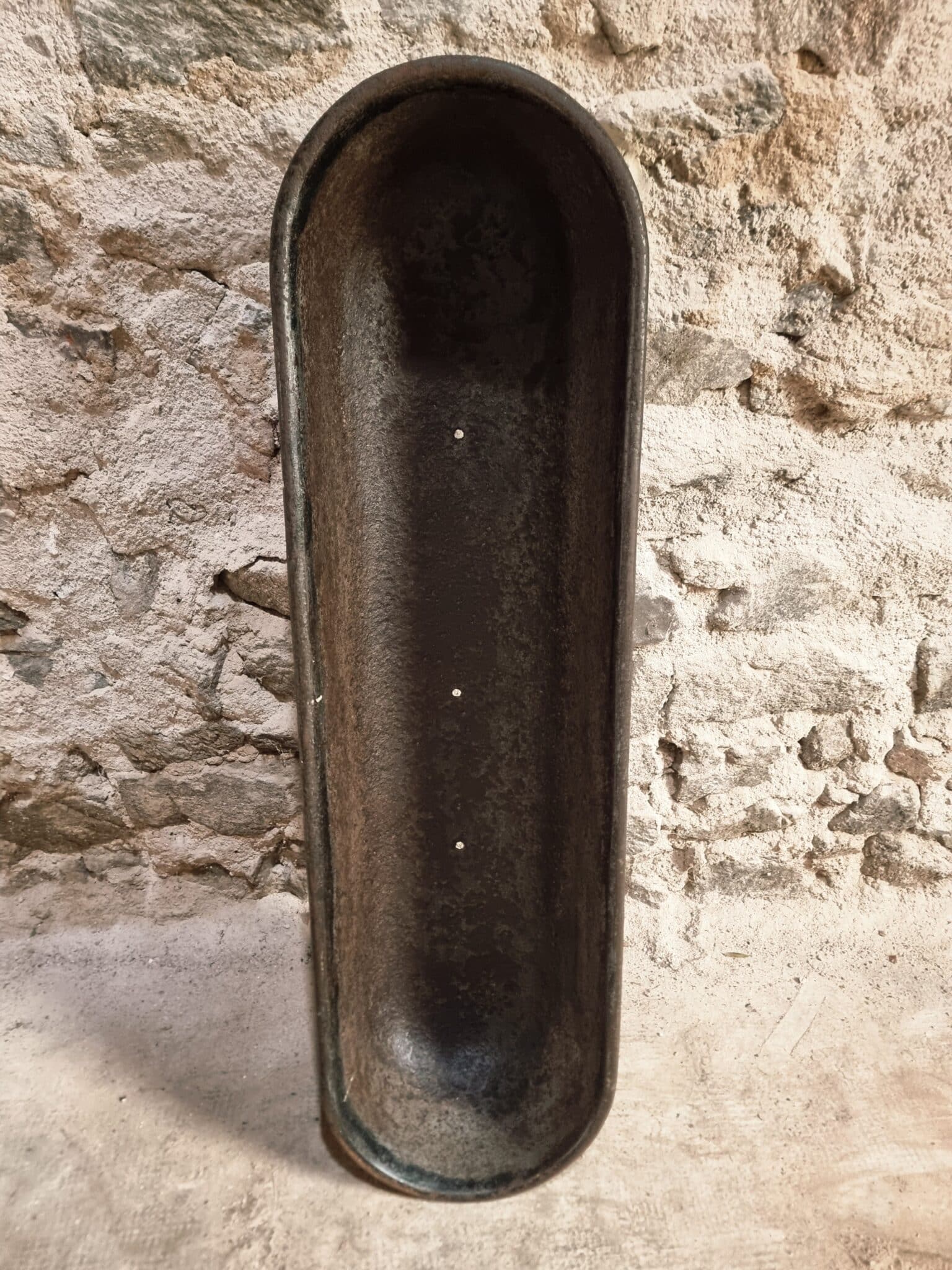 Antique French Cast Iron Trough, 1880–1920, Industrial Feeder, Vintage Planter (9)