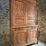 Antique French Oak Cabinet – Two-Part Buffet With Drawers and Four Doors (1)