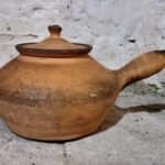 Antique French Terracotta Cooking Pot with Lid – 19th Century (1)