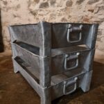Vintage French Industrial Aluminium Storage Bins – 1950s (1)