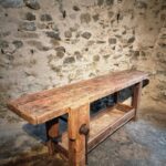 Antique French Carpenter’s Workbench in Oak and Beech, c. 1900 (1)