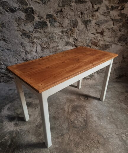Vintage French Farmhouse Table, 1950s (3)