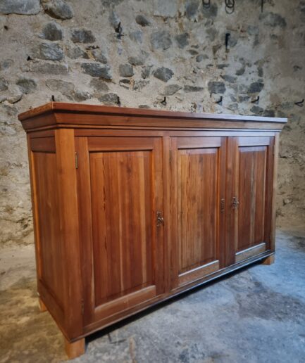 Vintage French Pine Sideboard Shop Counter, 1930s (1)