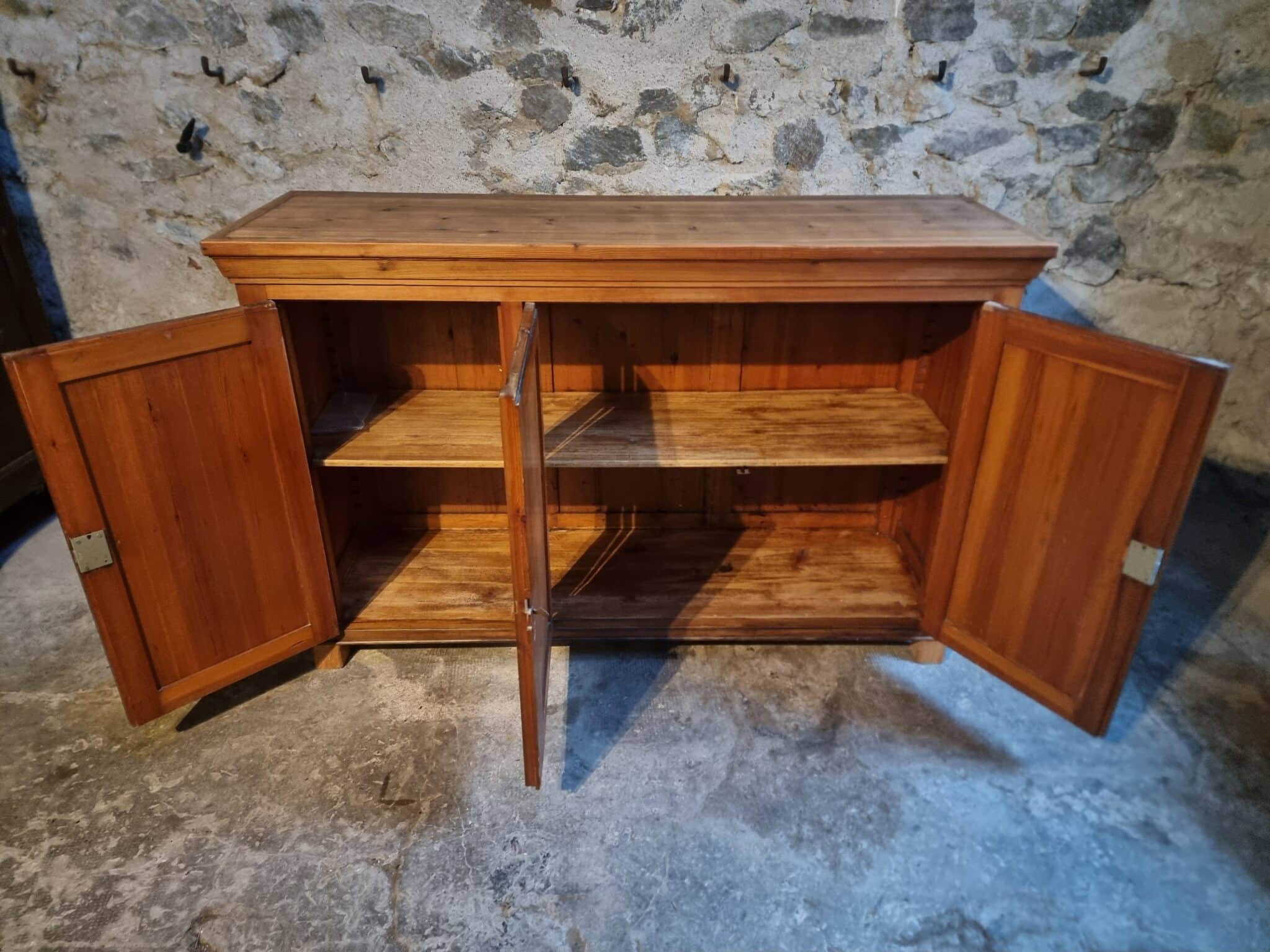 Vintage French Pine Sideboard Shop Counter, 1930s (13)