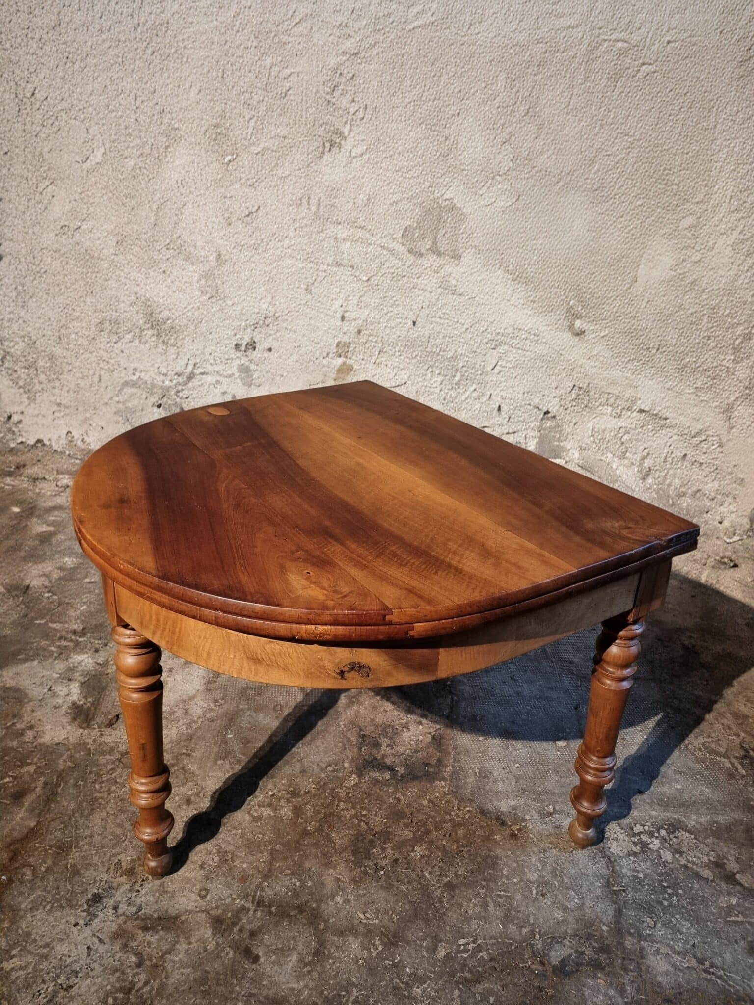 Antique Folding Table Demi-Lune Dining Table Console Table (1) Antique Folding Table Demi-Lune Dining Table Console Table (1)