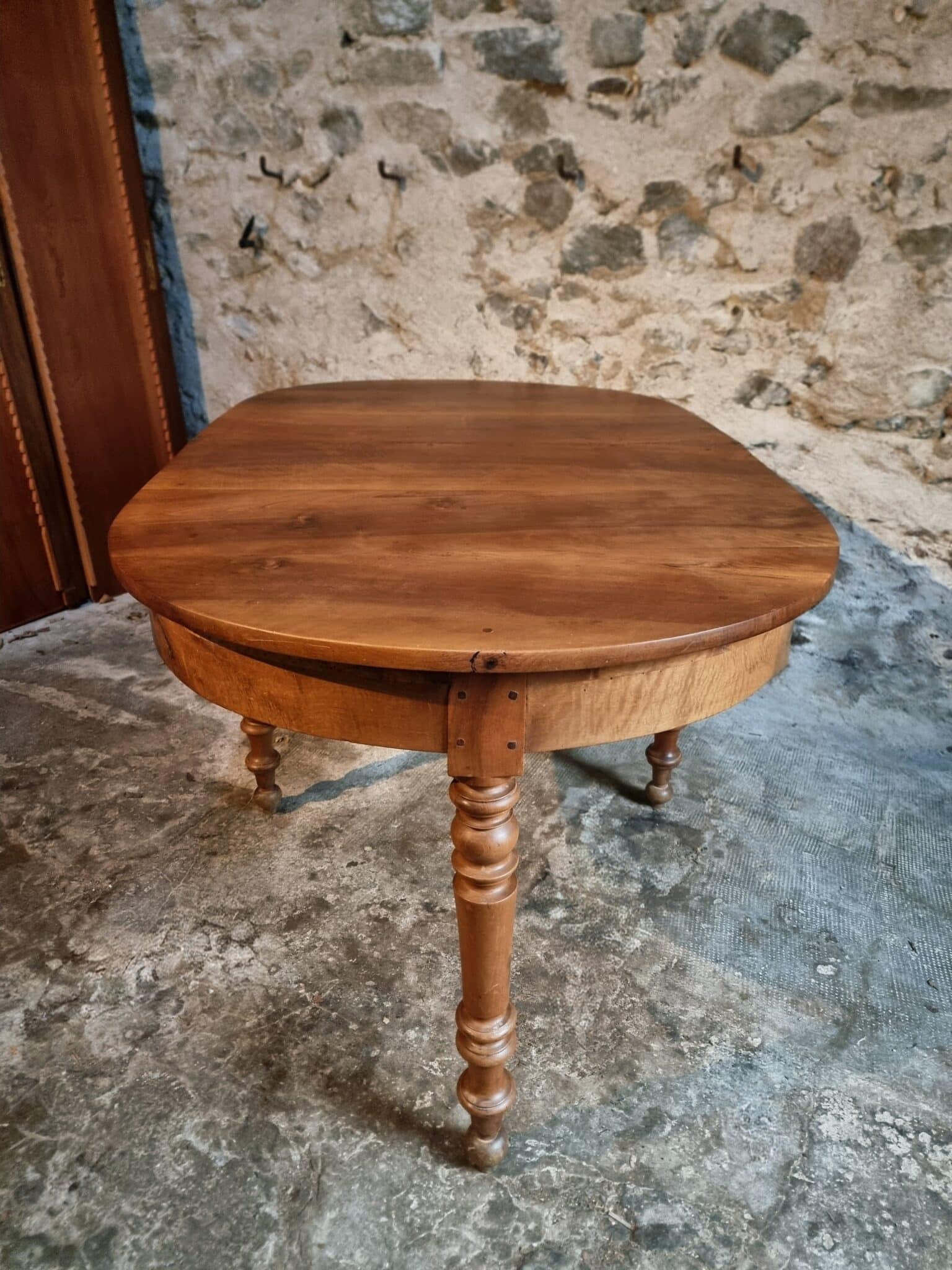 Antique Folding Table Demi-Lune Dining Table Console Table (10)