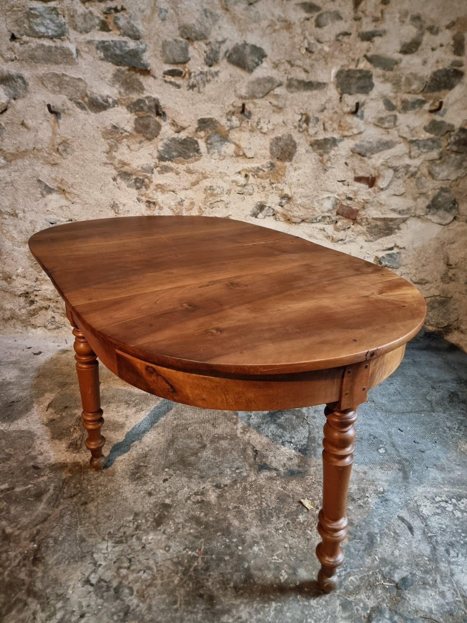 Antique Folding Table Demi-Lune Dining Table Console Table (11)