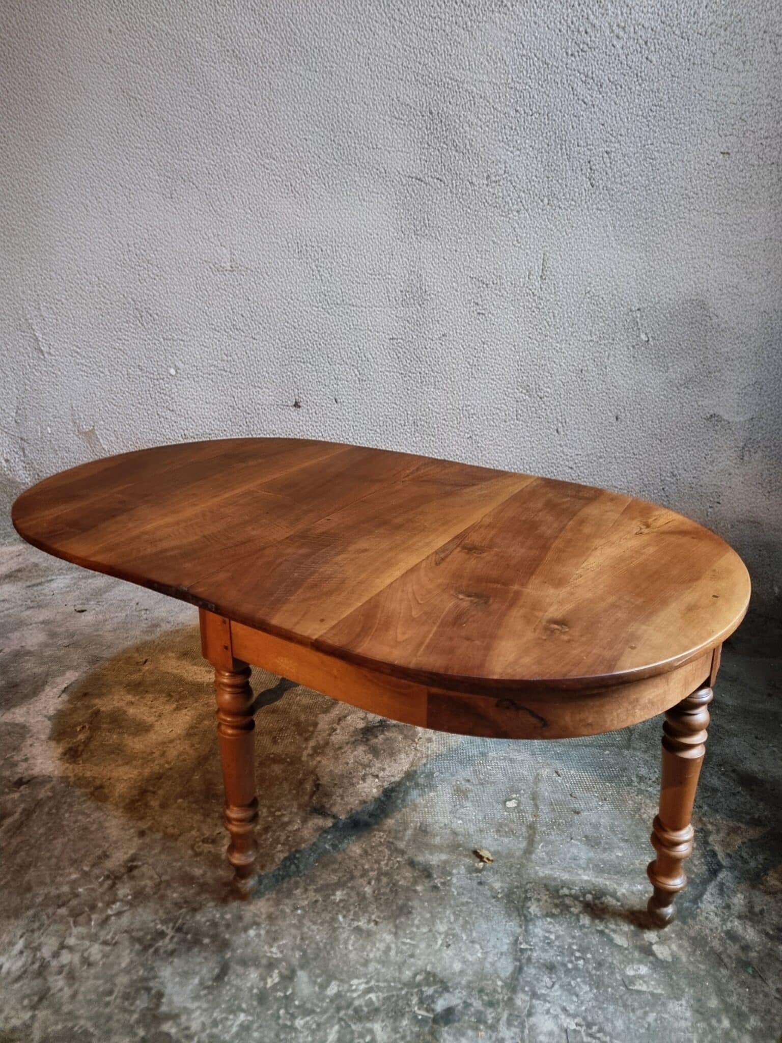 Antique Folding Table Demi-Lune Dining Table Console Table (6)