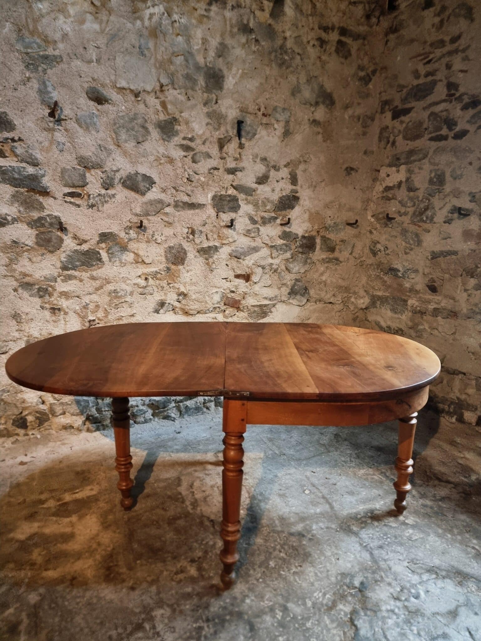 Antique Folding Table Demi-Lune Dining Table Console Table (8)