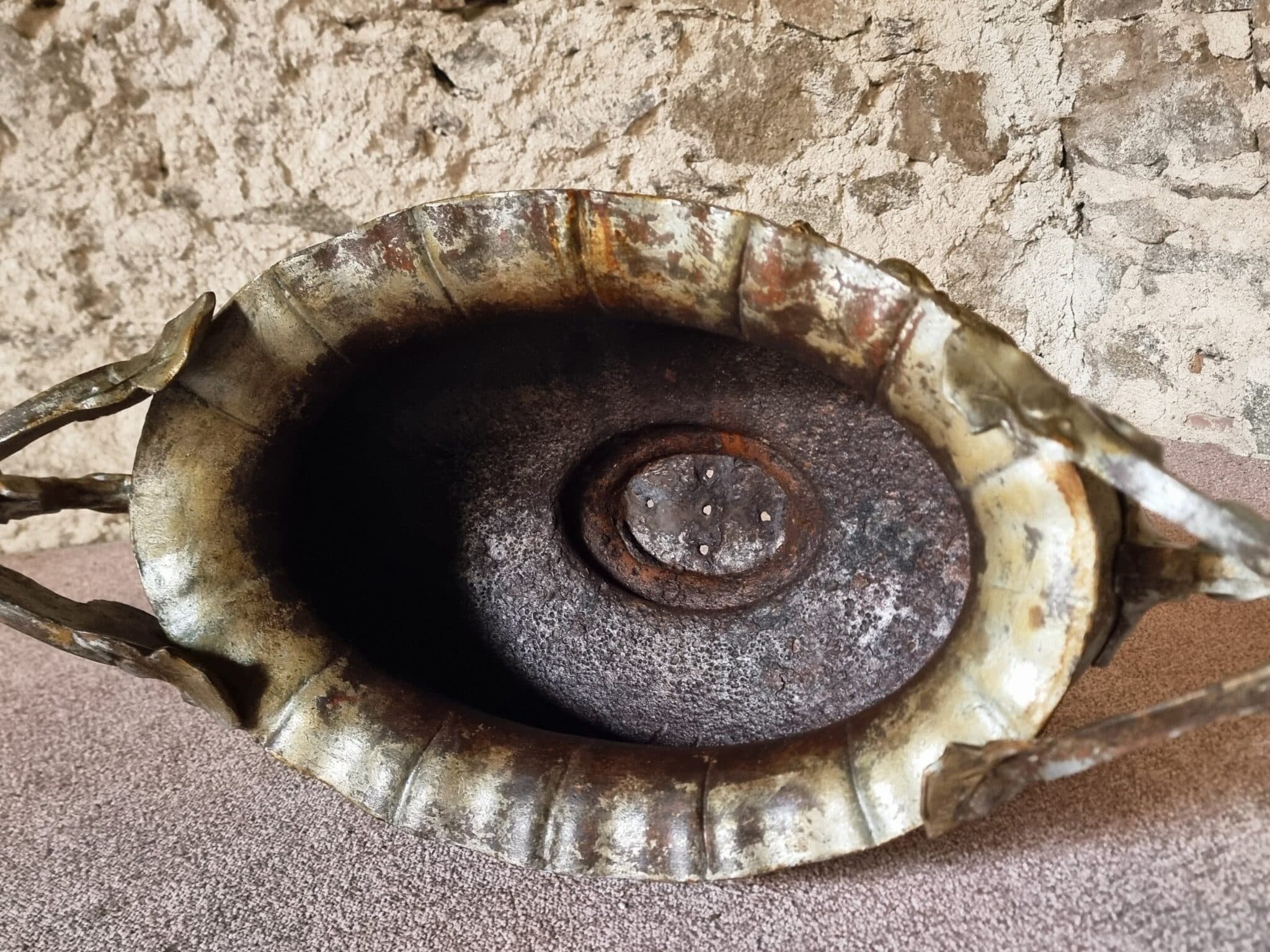 Large Antique Cast Iron Jardinière on Foot, France, circa 1900 (6)