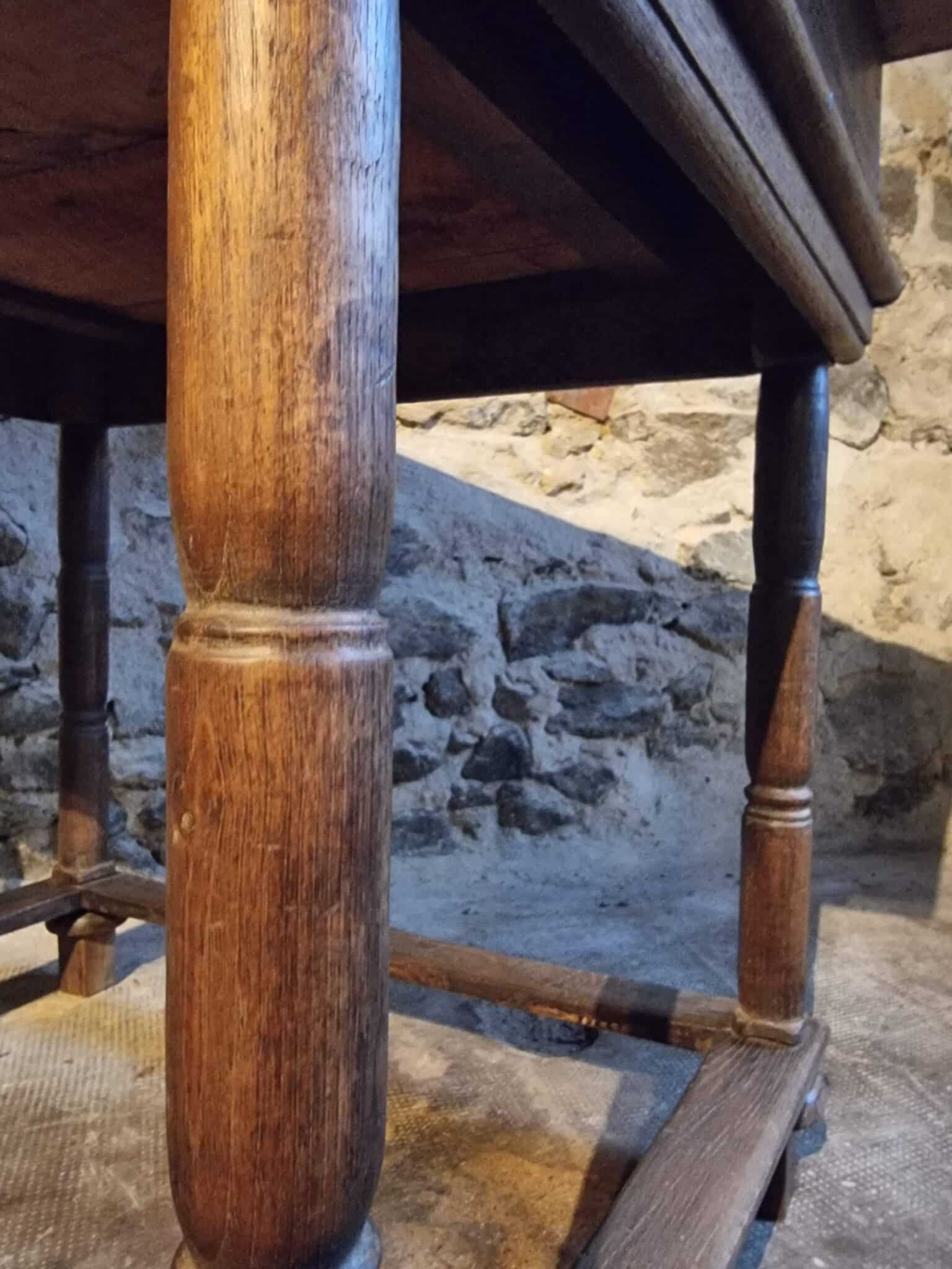 Rustic French Oak Table with Drawer, Late 18th – Early 19th Century, from the Auvergne (19)