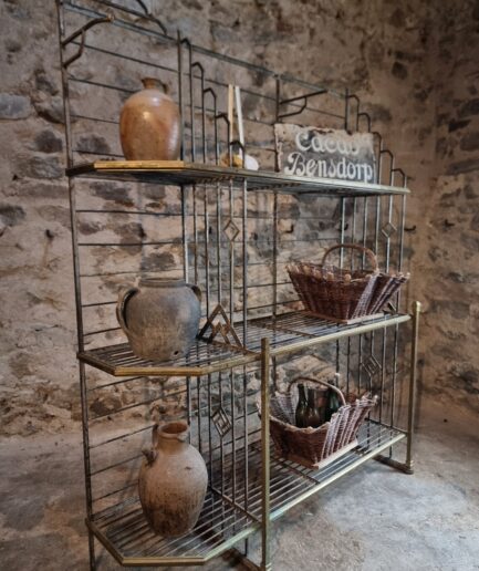 antique french shop shelving unit