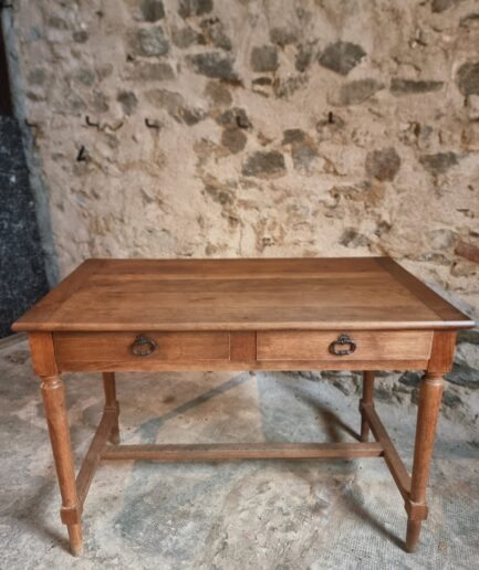 vintage oak desk with drawers