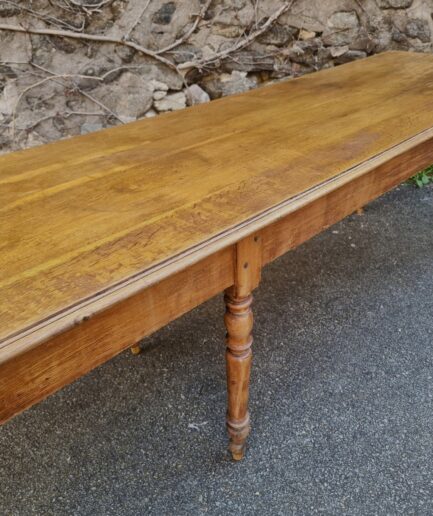 rustic farmhouse table solid oak top