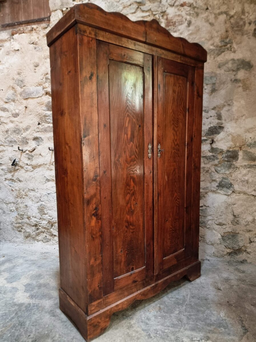 Antique French Pine Bonnetière Cabinet | Country Wardrobe