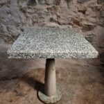 Industrial Garden Bistro Table with Terrazzo Top, France, Mid-20th Century (1)