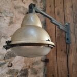 Vintage Street Lamp Wall Light – Industrial Wall Lamp, 1950s Adjustable Arm (1)