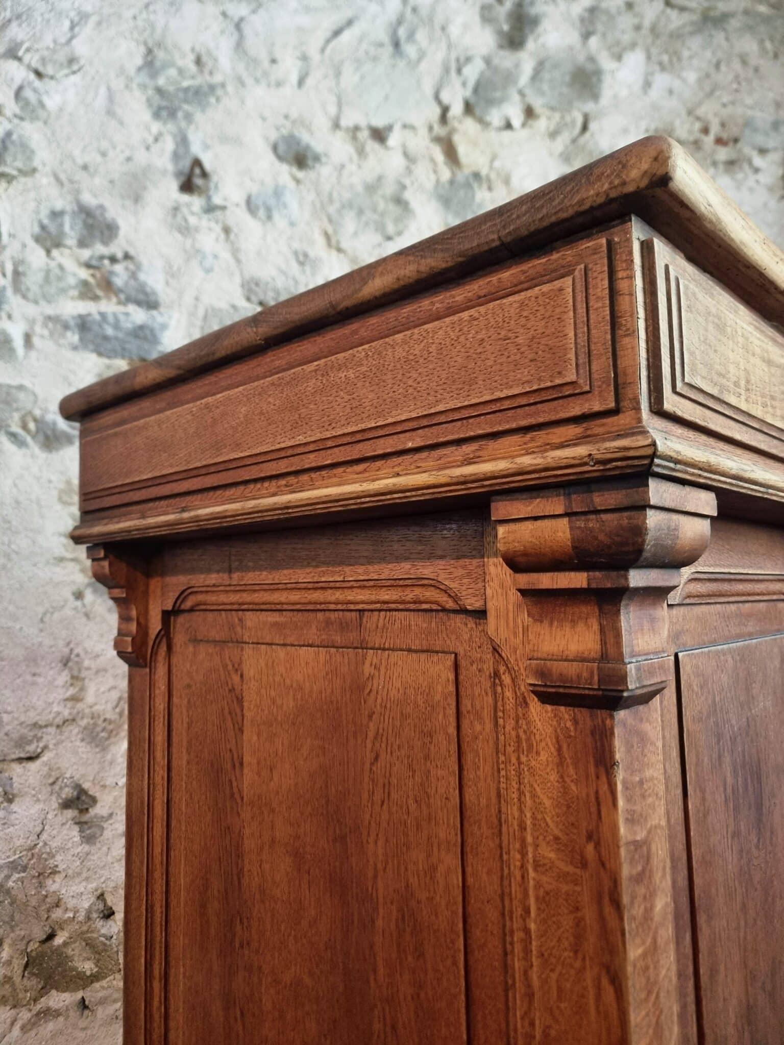 Antique French Oak Shop Counter Kitchen Island on Castors, c. 1880–1900 (17)