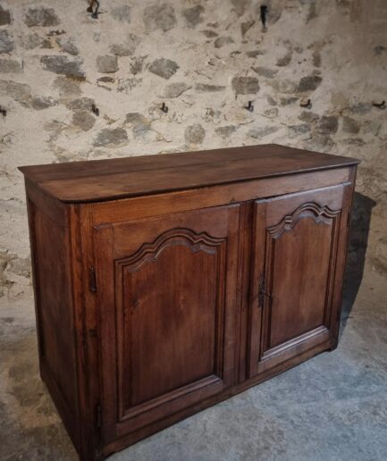 Antique French Oak Cabinet, 18th Century Two Door Buffet, Auvergne (1)