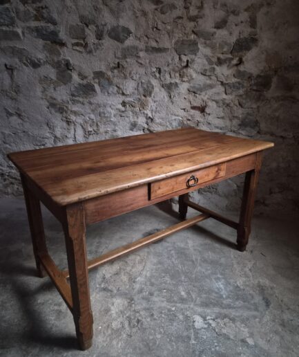 Antique French Cherry Farmhouse Table Auvergne Circa 1750–1800 (1)