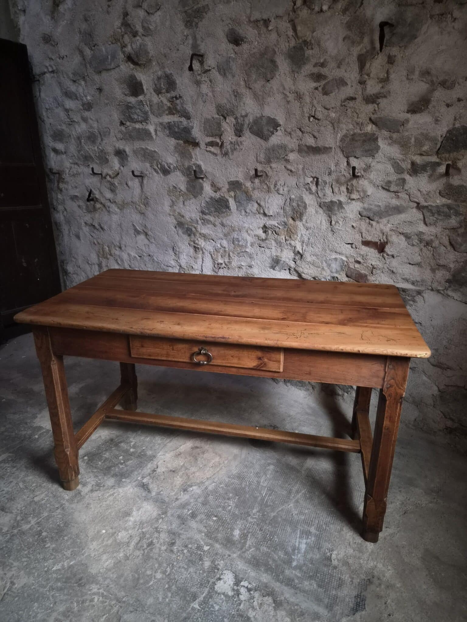 Antique French Cherry Farmhouse Table Auvergne Circa 1750–1800 (10)