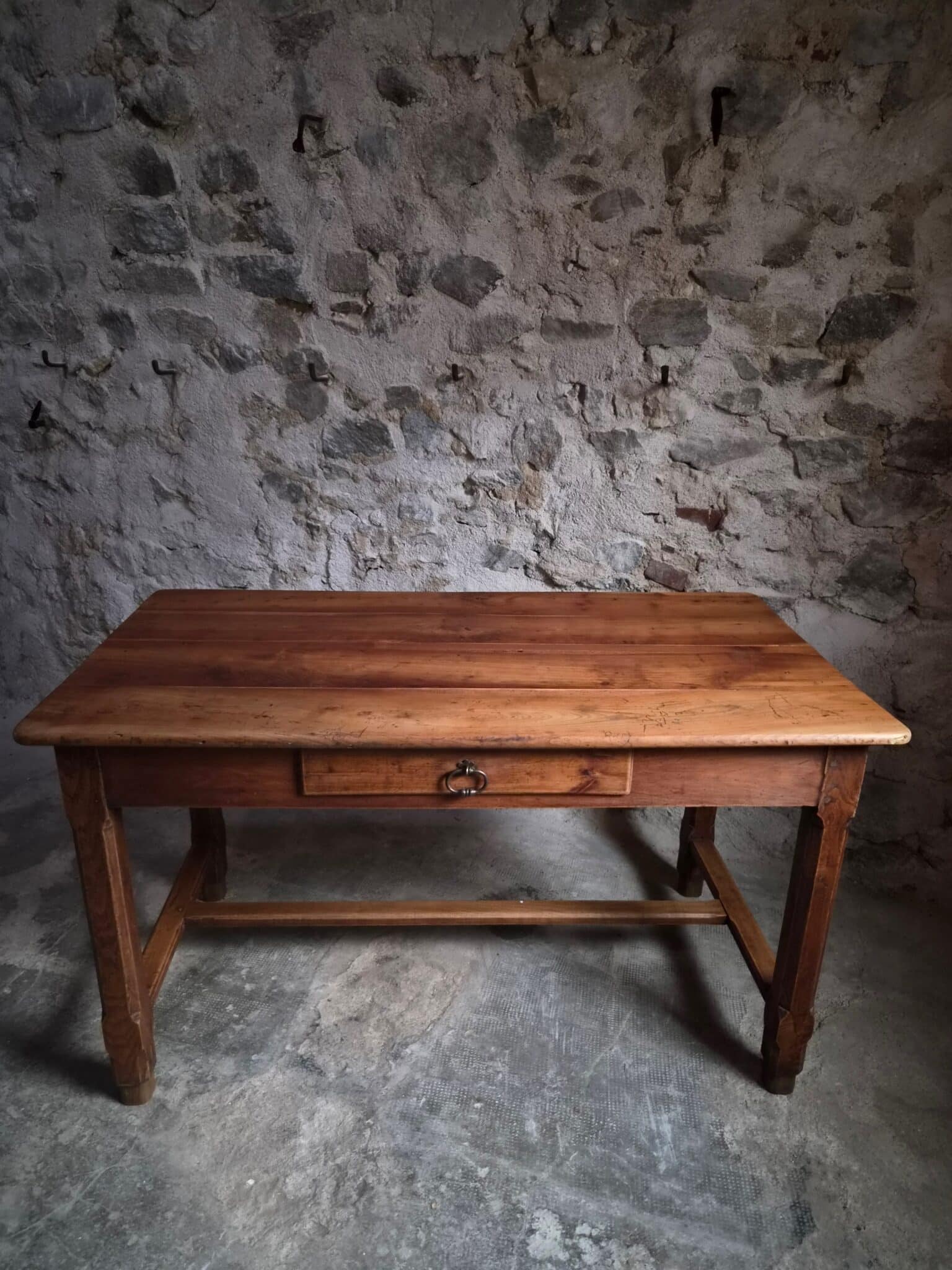 Antique French Cherry Farmhouse Table Auvergne Circa 1750–1800 (11)