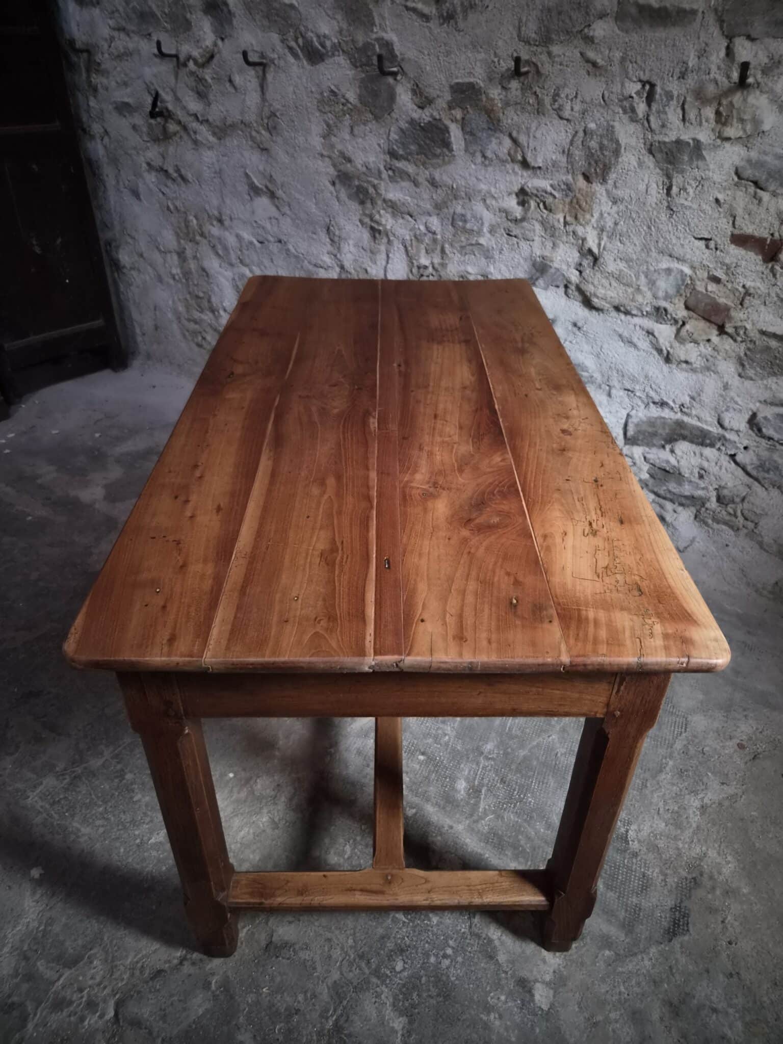 Antique French Cherry Farmhouse Table Auvergne Circa 1750–1800 (14)