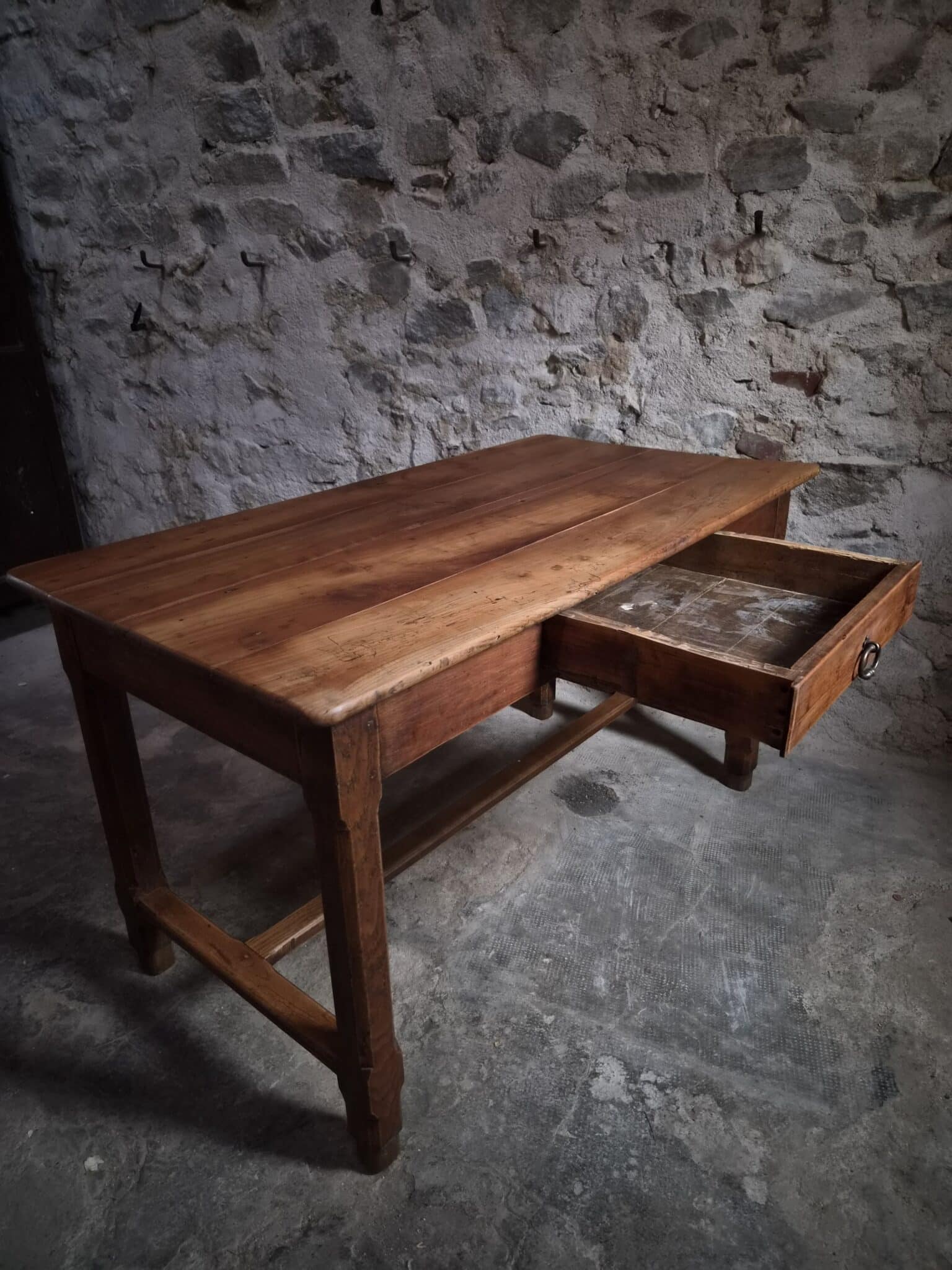 Antique French Cherry Farmhouse Table Auvergne Circa 1750–1800 (18)