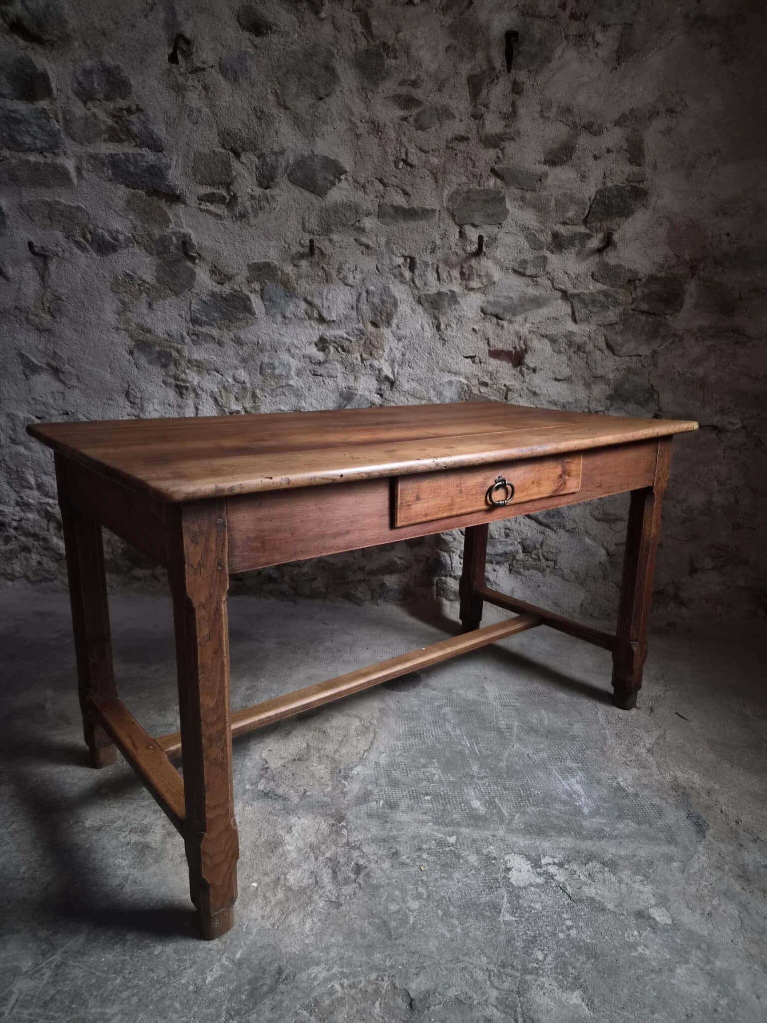 Antique French Cherry Farmhouse Table Auvergne Circa 1750–1800 (2)