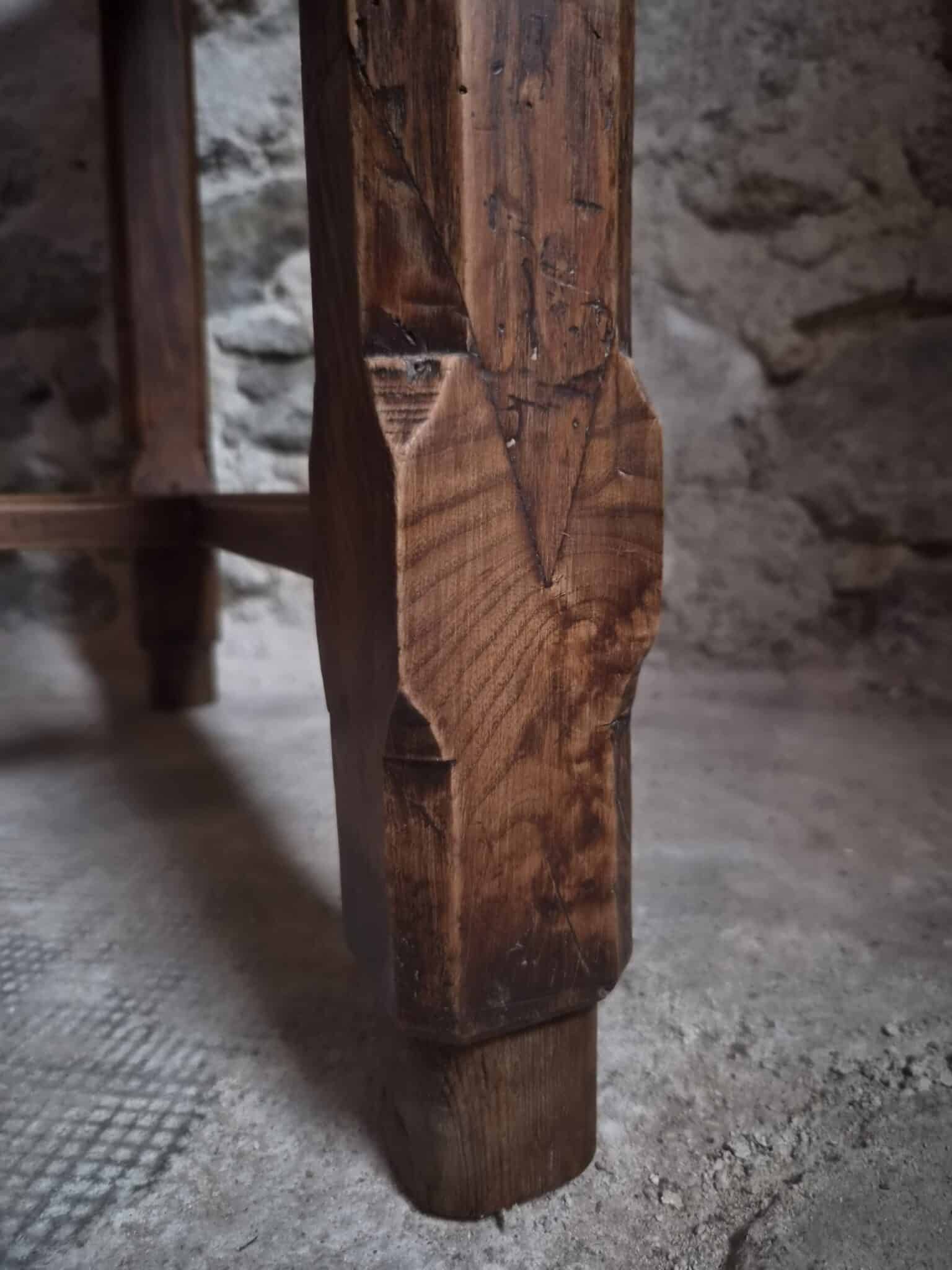 Antique French Cherry Farmhouse Table Auvergne Circa 1750–1800 (6)