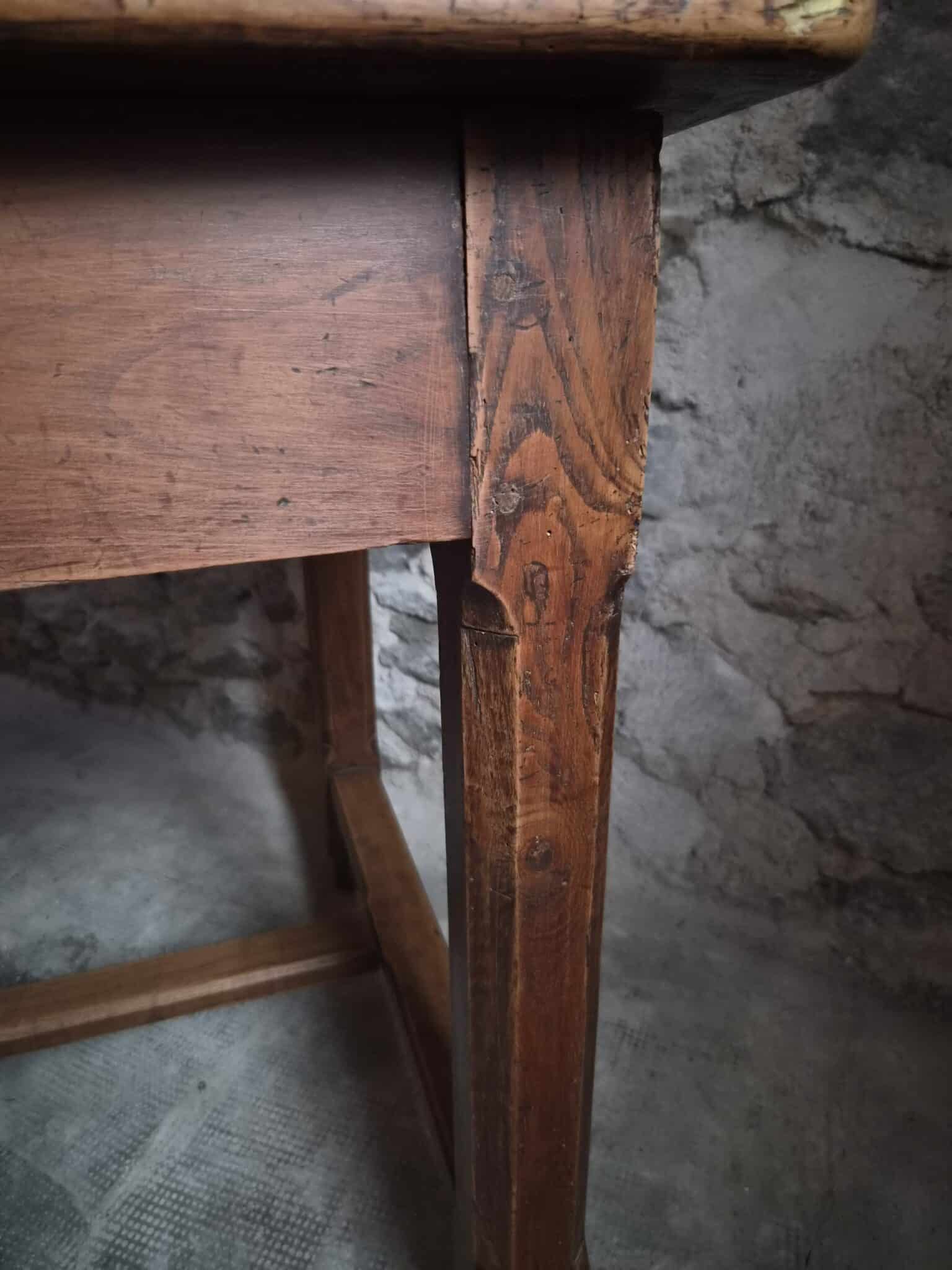 Antique French Cherry Farmhouse Table Auvergne Circa 1750–1800 (7)