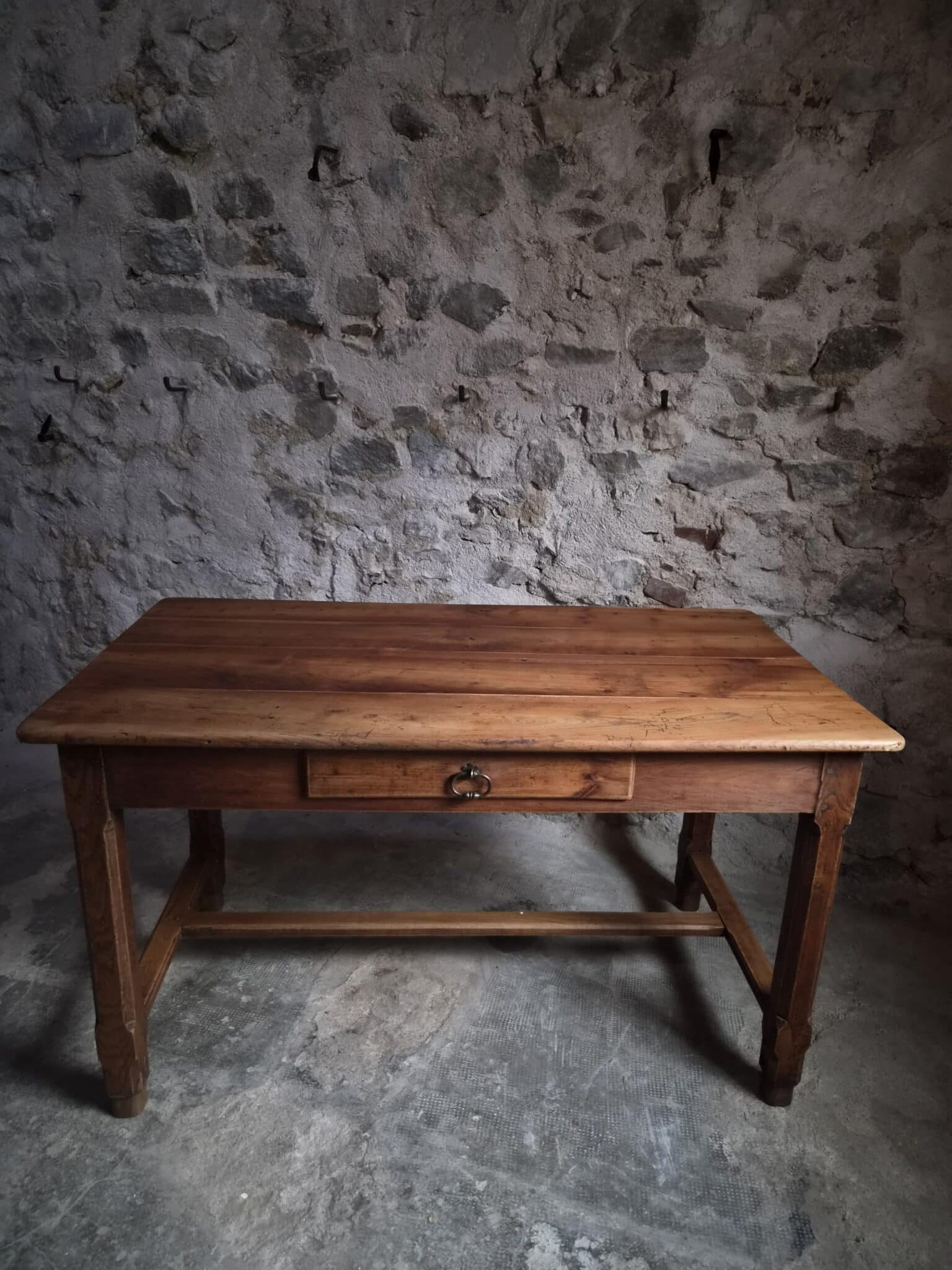 Antique French Cherry Farmhouse Table Auvergne Circa 1750–1800 (8)