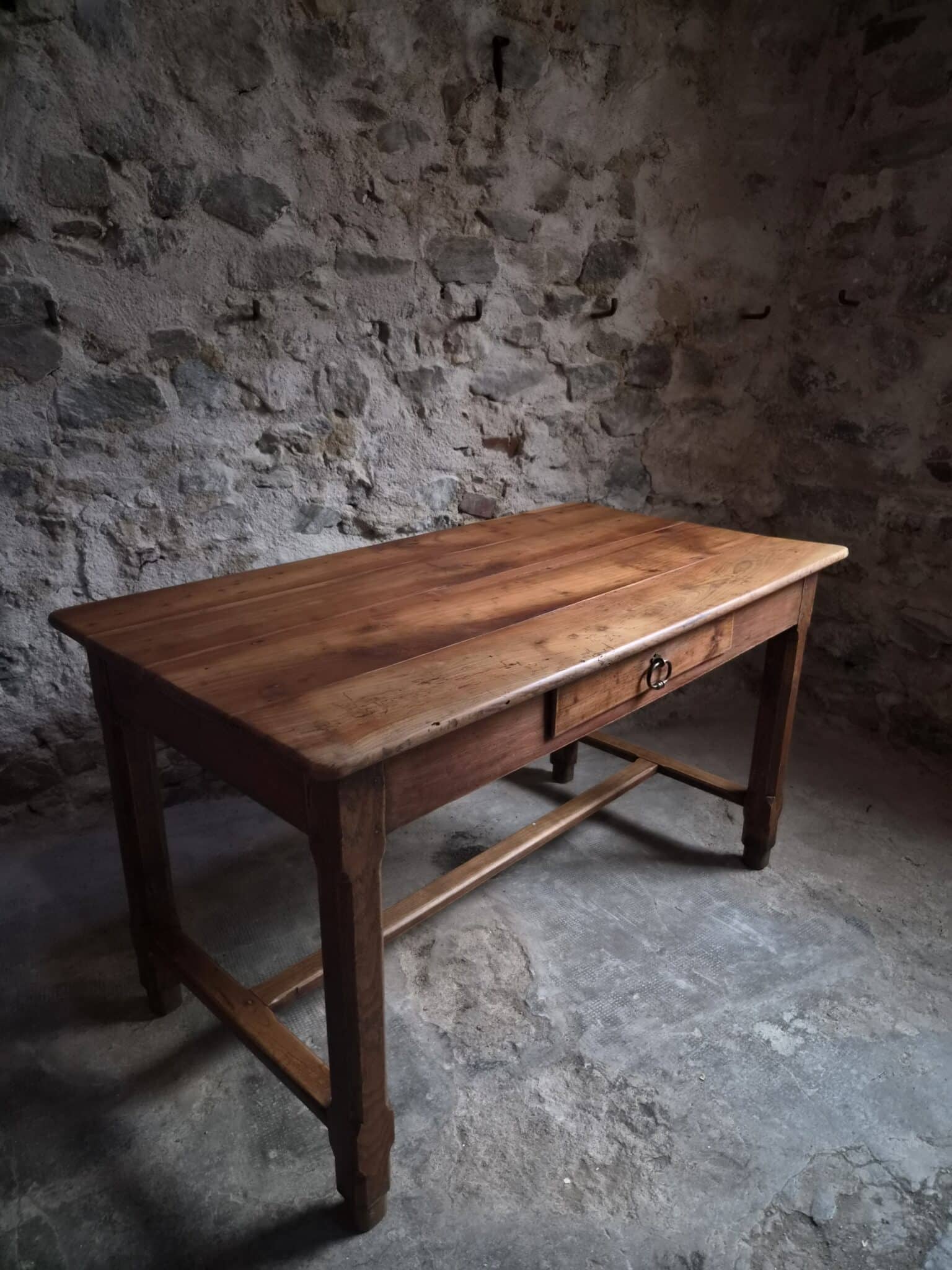 Antique French Cherry Farmhouse Table Auvergne Circa 1750–1800 (9)