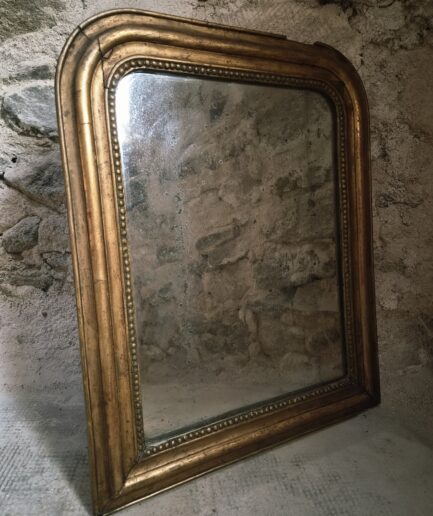 Antique French Louis Philippe Mirror, Gilt Mercury Mirror, 19th Century (1)