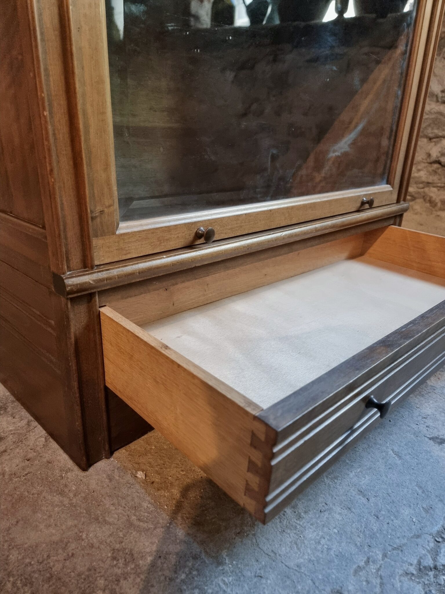 Vintage Globe Wernicke Style Drinks Cabinet, Modular Mahogany Bar Cabinet, 1960s Display Cabinet (12)