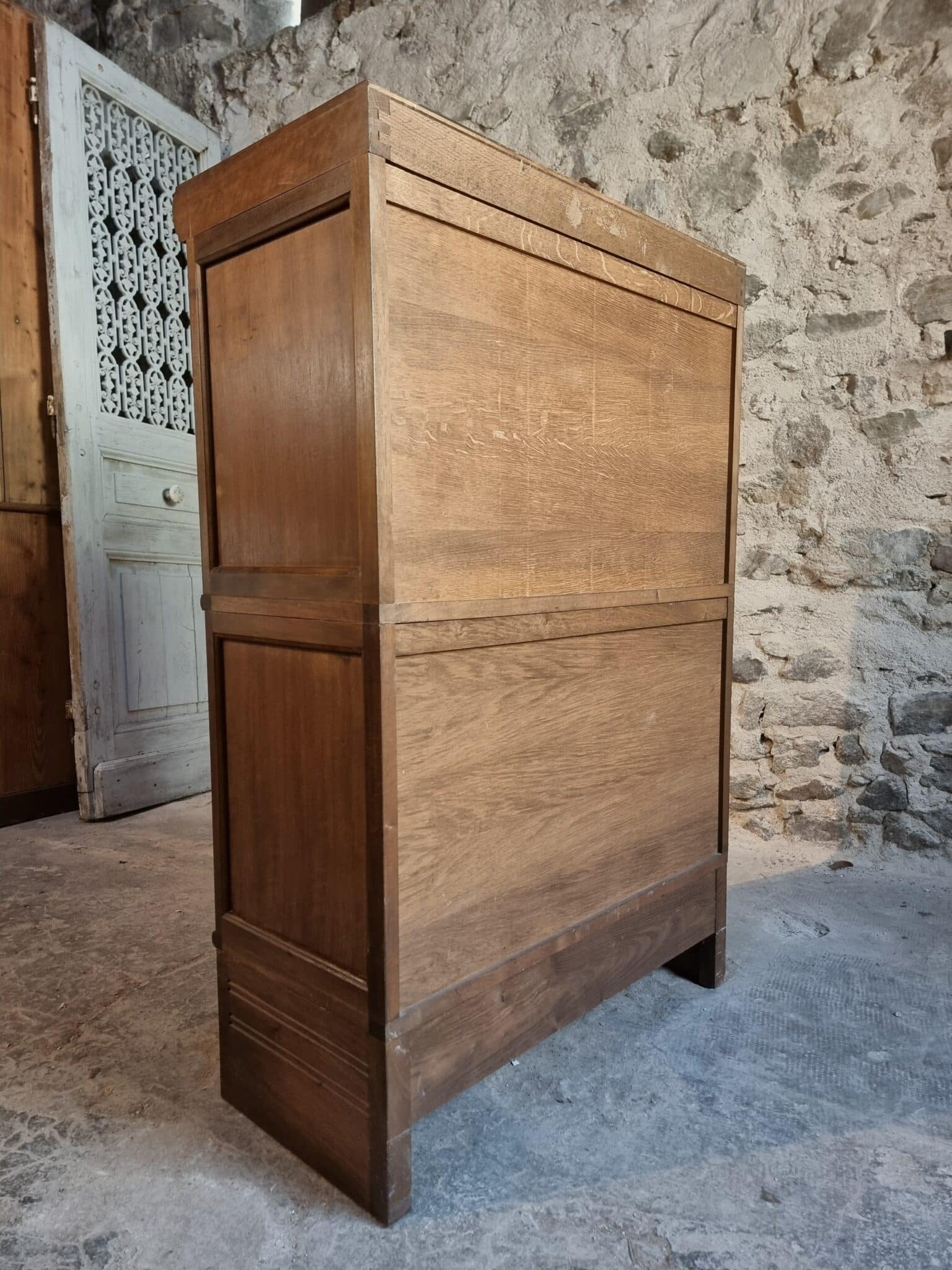 Vintage Globe Wernicke Style Drinks Cabinet, Modular Mahogany Bar Cabinet, 1960s Display Cabinet (15)