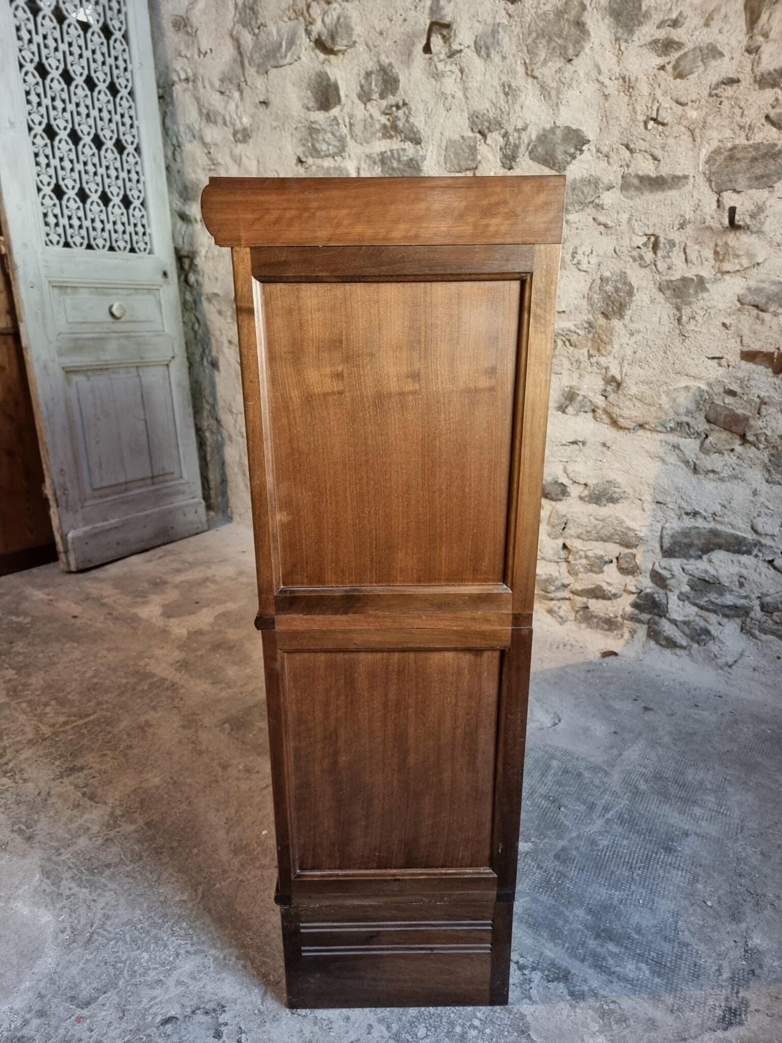 Vintage Globe Wernicke Style Drinks Cabinet, Modular Mahogany Bar Cabinet, 1960s Display Cabinet (16)