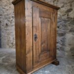 Antique French Oak Single Door Cupboard, 18th Century (1)