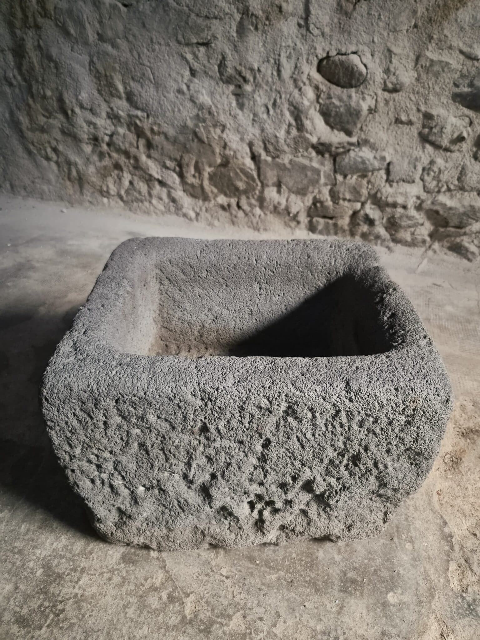 Antique French Volcanic Stone Trough Sink, Auvergne, 18th Century (18)