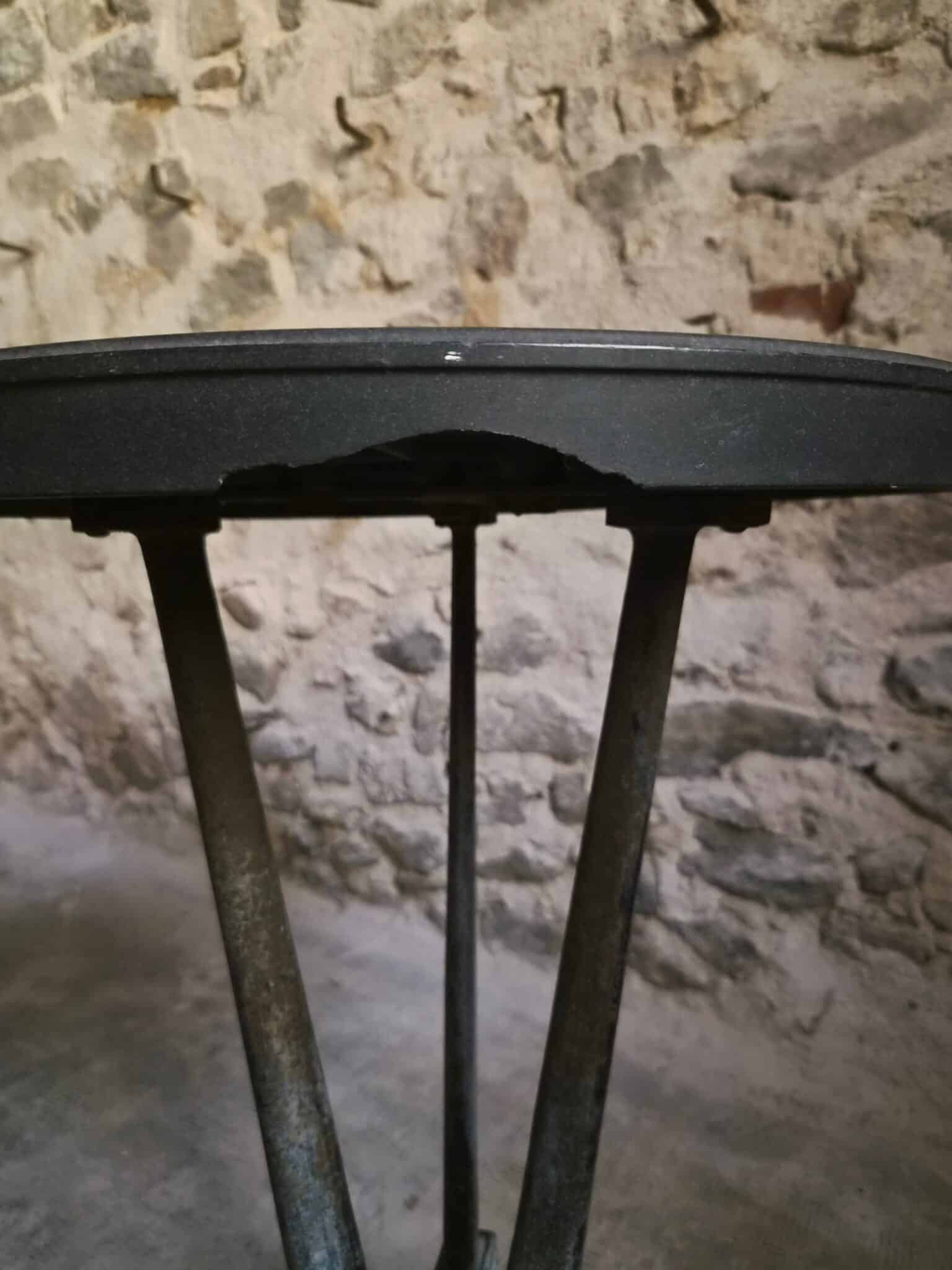 French Art Deco REX Bistro Table with Bakelite Top, c. 1930 (10)