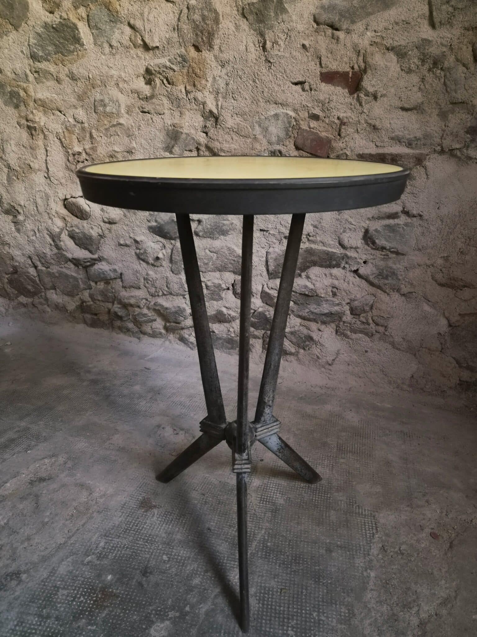 French Art Deco REX Bistro Table with Bakelite Top, c. 1930 (2)