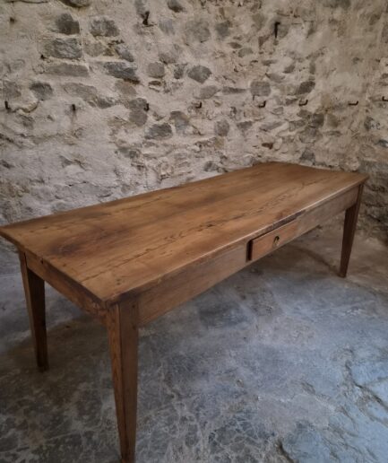 Antique French Farmhouse Dining Table, 18th Century, Oak & Chestnut, 10 Seater (1)